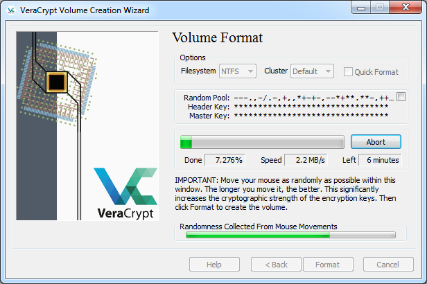VeraCrypt非系统加密设置